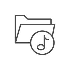 Document icon isolated on white background. Folder symbol modern, simple, vector, icon for website design, mobile app, ui. Vector Illustration