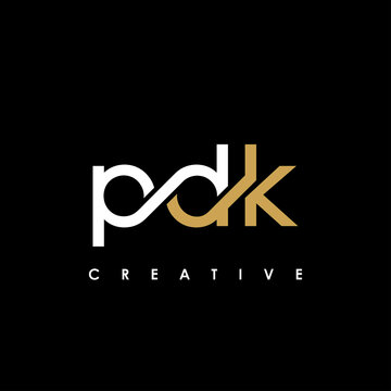 PDK Letter Initial Logo Design Template Vector Illustration