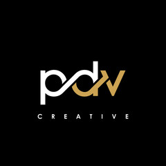 PDV Letter Initial Logo Design Template Vector Illustration