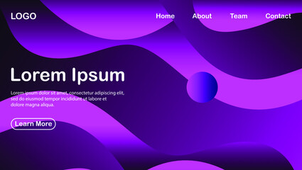 new background with the concept of waves and purple colored liquid premium vektor 