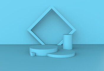 product showcase abstract blue background