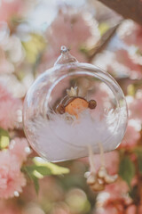 rings in the garden.
forest fairy on sakura tree