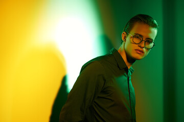 Fototapeta premium student in glasses