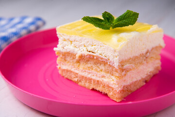 Lemon tiramisu traditional italian recipe