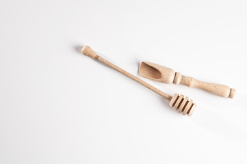 wooden accessories for honey and bulk products