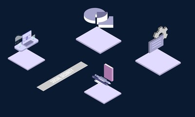Social Security concept on abstract design
