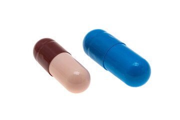 medicine in capsules isolated