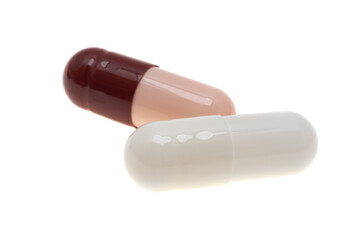 medicine in capsules isolated