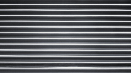 Pattern line of window shutter for background in black and white tone or monochrome. Texture wall or wallpaper