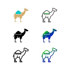 Camel icon set