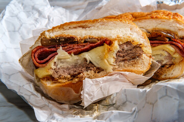 Mushroom Bacon Swiss Burger