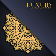 Luxury mandala round ornament pattern background
