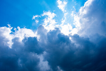 blue sky with clouds