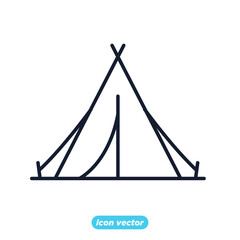 tent icon. hobby camping symbol template for graphic and web design collection logo vector illustration