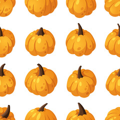 Cartoon Pumpkin Spice Season Image. Hand drawn stylish vegetable. Vector drawing fresh organic food. Summer illustration vegan ingrediens for smoothies or Pie