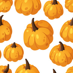 Cartoon Pumpkin Spice Season Image. Hand drawn stylish vegetable. Vector drawing fresh organic food. Summer illustration vegan ingrediens for smoothies or Pie