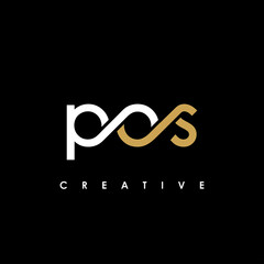 POS Letter Initial Logo Design Template Vector Illustration