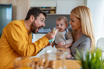Feeding baby