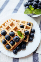 waffles with berries