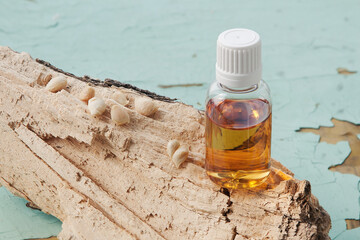 Bottle with grapefruit seed oil extract. Medicines for treatment of covid, natural antibiotic,...