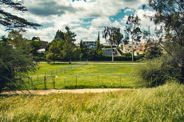Obraz premium abandoned park - baseball field