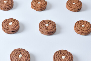 Cookie, bakery product. Illustrating the collection of web data on the user's computer.