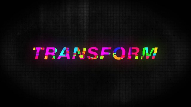 Glitch Text Transition
