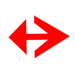 arrow logo icon. Social media logo icon. illustration.