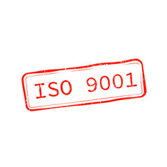 ISO 9001 Text Stamp