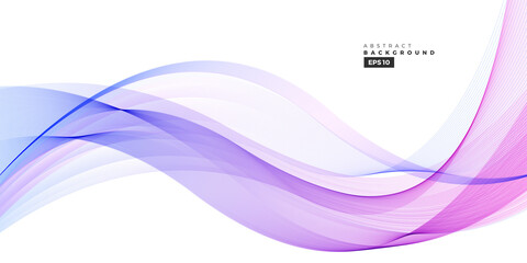 Wave vector element with abstract purple lines for website, banner and brochure, Curve flow motion illustration,  Vector lines, Creative background design.
