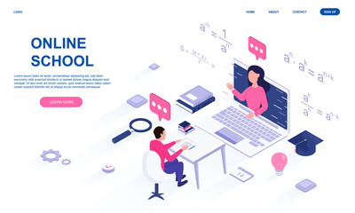 School knowledge development, distance e-learning