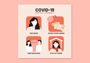 Covid19 Social Media Layout