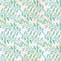 Watercolor floral pattern. Floral background. Gentle colors. Female pattern. Handmade.