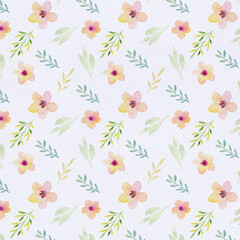 Watercolor floral pattern. Floral background. Gentle colors. Female pattern. Handmade.