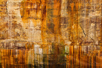 Closeup of Picture Rock, Picture Rock National Lakeshore