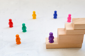 Obraz premium Figurines of multi-colored men