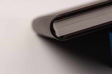 photobook book premium pages leather cover flyleaf spine
