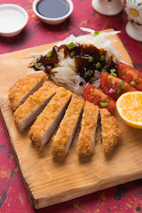 Japanese tonkatsu pork steak