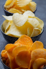 Potato chips or crisps
