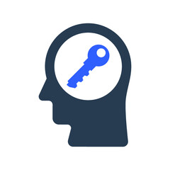 Key of mind icon