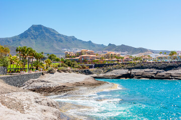 Costa Adeje coastline, south Tenerife, Canary islands, Spain