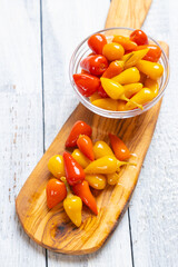 Pickled hot chili peppers