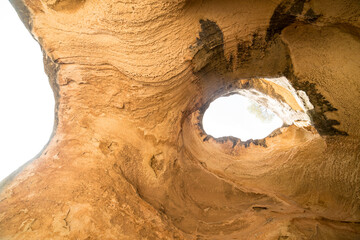 Horadada cave, on Mount Arabí, Magic Mount of Yecla, Murcia, Spain