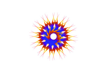 colorful symbol isolated on white background, Colorful logo, icon design