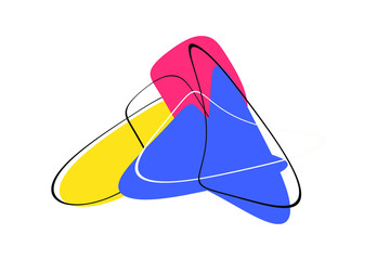colorful symbol isolated on white background, Colorful logo, icon design