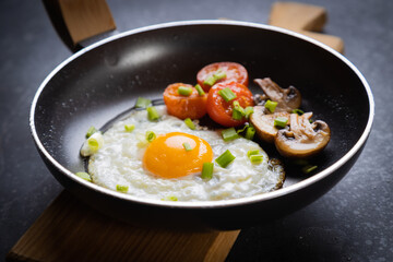 Sunny side up fried eggs