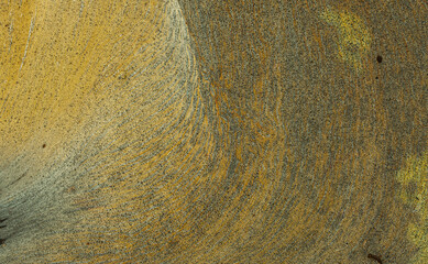 Dirty foam on the river water surface