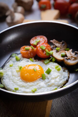 Sunny side up fried eggs
