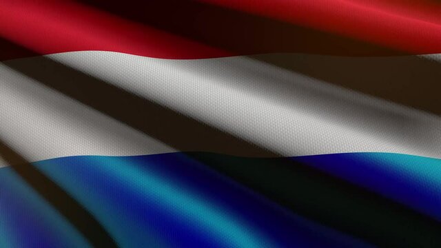 Luxembourg flag - loop animation