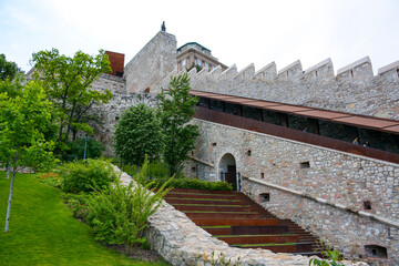 Budapest, Hungary - June 20, 2019: Castle Garden view on Buda side